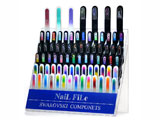 Display stand for 77 glass nail files