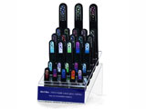 Display stand for 28 glass nail files
