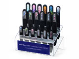 Display stand for 18 glass nail files
