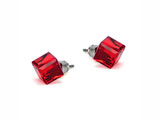 Cube stud earrings with SWAROVSKI Elements