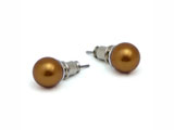 Sphere stud earrings with SWAROVSKI Crystal Pearls