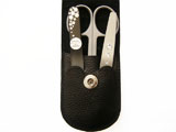 Manicure set with glass nail file