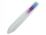 Two color glass nail file