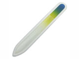 Two color glass nail file