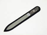Clear crystal nail files with Swarovski crystals