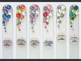 Clear glass nail files with Swarovski crystals