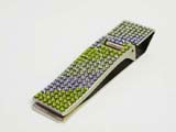 Money clips made with Swarovski crystals