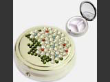 Decorative pill box made with Swarovski crystals