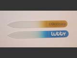 Glass nail files with printed logo/brand
