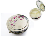Luxury pill holder with Swarovski crystals