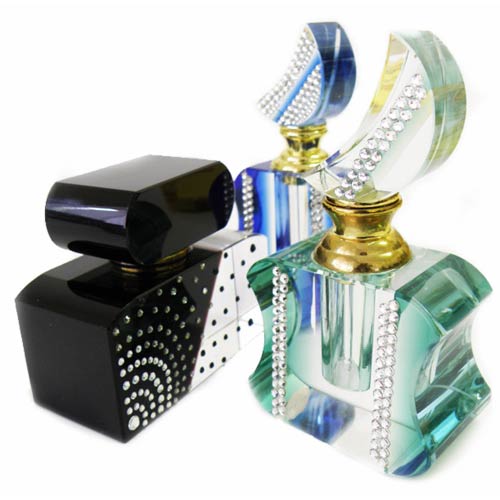 Glass Perfume Bottles with Swarovski